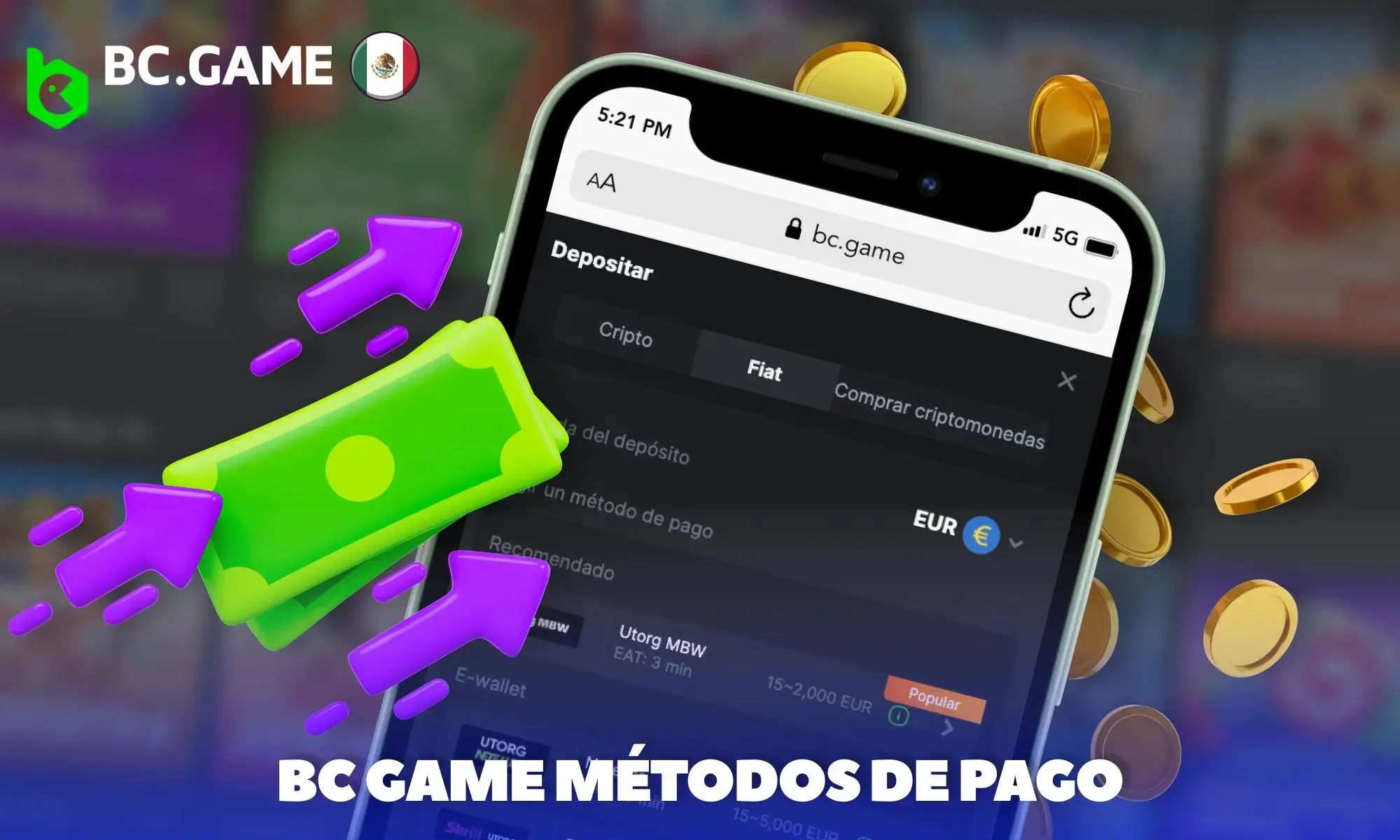 Pagos en BC Game