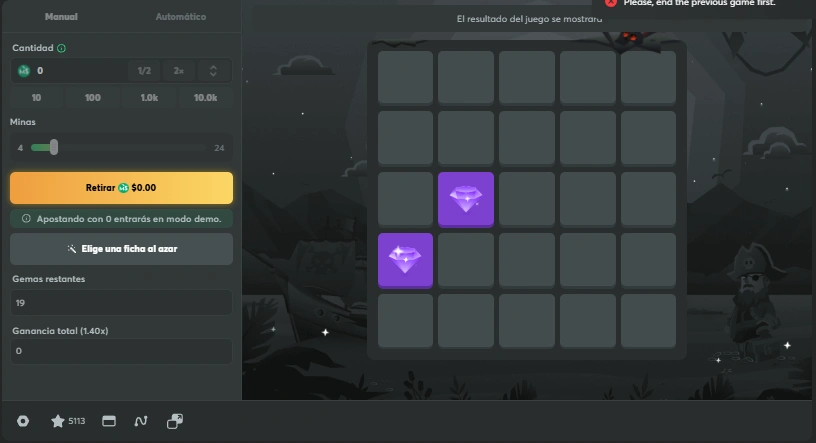 Otros Originales: Hash Dice, Mines, Keno y Wheel